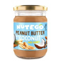 ŽEMĖS RIEŠUTŲ KREMAS SU KOKOSU IR MEDUMI