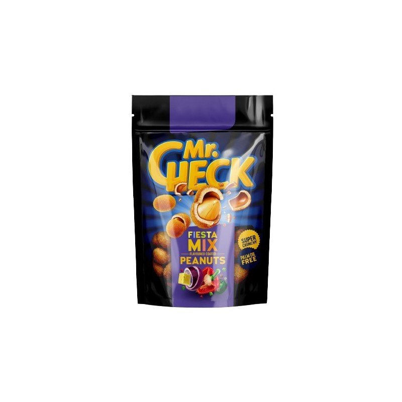 Mr.CHECK žemės riešutai traškioje luobelėje MIX FIESTA